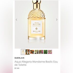 GUERLAIN Aqua Allegoria Mandarine Basilic Eau de Toilette - Gold and White